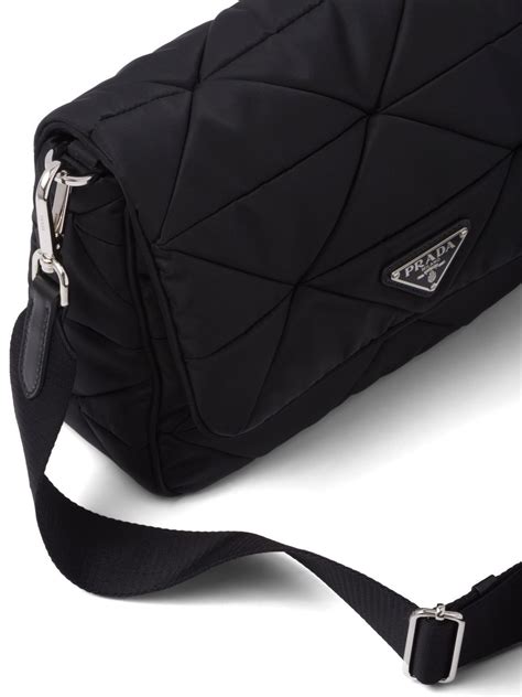 prada shoulder bag nylon price|Prada padded nylon shoulder bag.